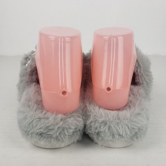 J/Slides Urban Sport Womens Slippers BABEE Gray Faux Fur Slide  Size 8 M - Picture 9 of 10